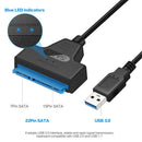 USB 3.0 to SATA7+15pin Hard Disk Cable Converter 2.5 Inches SSD Hard Disk A