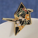 Cartoon Multi Crane Girl Enamel Collar Pins Badge Corsage Brooch Pin Jewelry  Z
