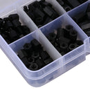 300pcs M3 Nylon Hex Screw Nut Spacer Standoff Varied Length Assortment Blac Z3H1