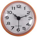 7cm Waterproof Kitchen Bathroom Shower Clock Suction Cup Sucker Wall Orange I4R3