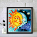 5D DIY Full Drill Diamond Painting Sun and Moon Cross Stitch Mosaic Kit