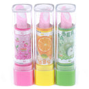 1PC Child Lipstick Shaped Eraser Student Stationery Xmas Gift Pencil Erasers  Gw