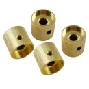 4 Pieces Brass Electric Guitar/Bass Replacement Volume Tone Control Knobs
