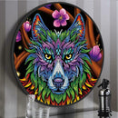 DIY Diamond Painting Full Drill Wolf Mural Coffee Tassel Home Wall Pendants