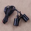 2pcs Universal Angel Wing LED Projector Motorcycle Lamp Shadow Welcome Light