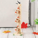 Baby Clown Pattern Wooden Blocks Tree Marble Ball Run Track Game Kids Toys