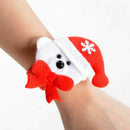 4pcs Christmas Wristband Bracelet Slap Wrist Bands Xmas Party Favors Bag Fi