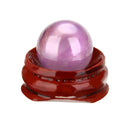 20mm Natural Amethyst Quartz Crystal Sphere Ball Healing Stone w/ Stand Gift