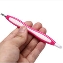 2in1 Nail Tips Buffer File Cuticle Trimmer Cuticle Pusher Remover Nail Tool  OZ