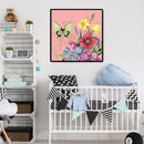 5D DIY Diamond Painting Flower Butterfly Full Round Embroidery Kit (LG125)