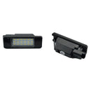 Pair License Plate Light Lamp 18 LED for PEUGEOT CITROEN C2 C3 C4 C5 3008 508 5D