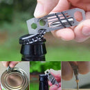 Tiny Ratchet Multi-Tool Key Chain 6 in 1 Key Chain Keyring Bottle Opener Ruler