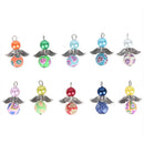 10Pcs Mixed Polymer Clay Dancing Angel Wings Charms Pendant DIY Jewelry Findi BX
