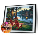 Lakeside 5D Full Drill Diamond Painting Embroidery DIY Cross Stitch Decor