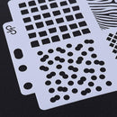 Theme Lace Ruler Handcraft Template DIY Photo Album Stencils Drawing Tool