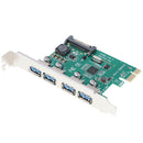 PCIe to USB 3.0 Super  4 Ports PCI Express Expansion Card Mini PCI-E...