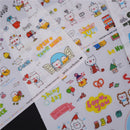 6Sheet Lovely Pig Transparent Calendar Diary Book Stickers Scrapbook Decor  MO