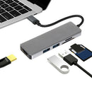 USB 3.1 Type-C HUB Splitter for Laptop PC HDMI 2 USB 3.0 SD TF Converter Adapter