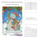DIY Snowman Special Shaped Diamond Painting 50 Pages A5 Notebook Notepad