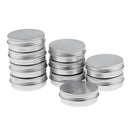 10pcs 5/15ml Empty Aluminium Cosmetic Pot Jar Tin Container Box w/Screw Lids