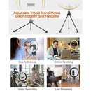 10.2 inch LED Selfie Ring Light Desktop Photo Video Ring Lamp for Phone