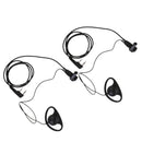 Intercom Earpiece 2-Pins Connector for KENWOOD Baofeng Two-Way Radio-2 Piece