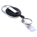 Outdoor Survival EDC Nylon Rope Recoil Ring Retractable Key Chain with Clip A