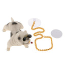 1xCool Bully Dog Car Dashboard Decorative Interior Display Ornaments-White