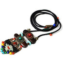 Ethnic Style Creative Jewelry Tassel Necklace Female Wooden Pendant Item Re