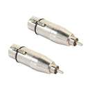 2pcs 3-Pin XLR Female to RCA Male Plug Audio Cable Cord Microphone Adapter