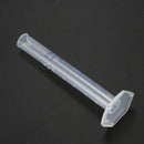 10 ml Transparent plastic graduated tube. U6F8