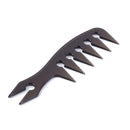 Men Hair Texture Wide Tooth Texturizing Comb Man Oil Head Hair Comb (Black)