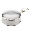 Stainless Steel Travel Camping Hiking Folding Collapsible Cup with A Lobste