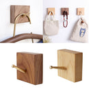 Wooden Wall Hook Pegs Hallway Coat Hanger Holder Modern Style Benchwood