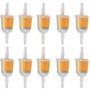 10x Universal Large Inner In-line Fuel Filter Gas Petrol 6 8mm Pipe 1/4' HLN