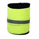 2x Green Elastic Pet Dog Leg Bands Knee Protector With Reflective Strips L