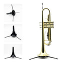 Trumpet Holder Tripod Stand Metal Leg Detachable Portable Foldable Black S9A4