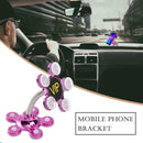 Flower Car Phone Stand 360 Rotatable Magic Suction Cup Holder Random Color