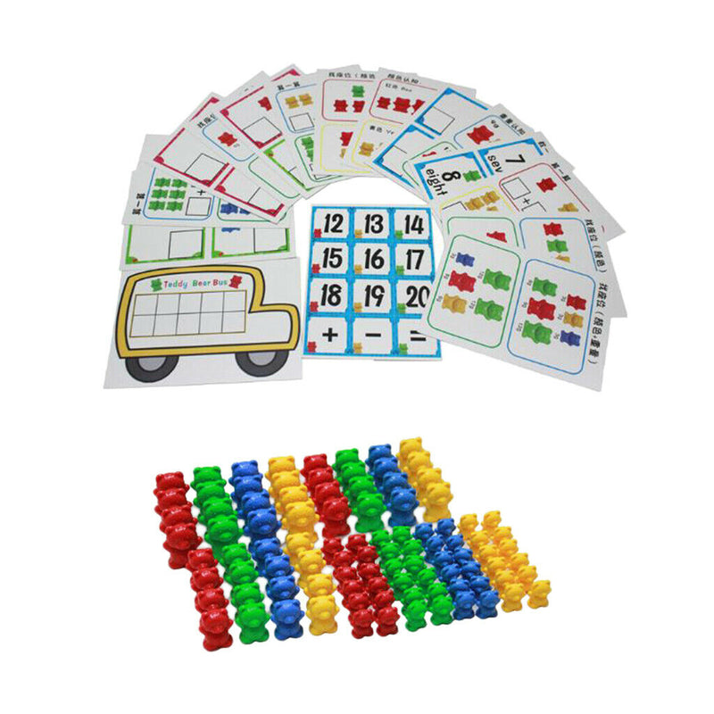 96Pcs Counting Sorting Bears Learning Toys, Sorting Math Learning Bears Counters
