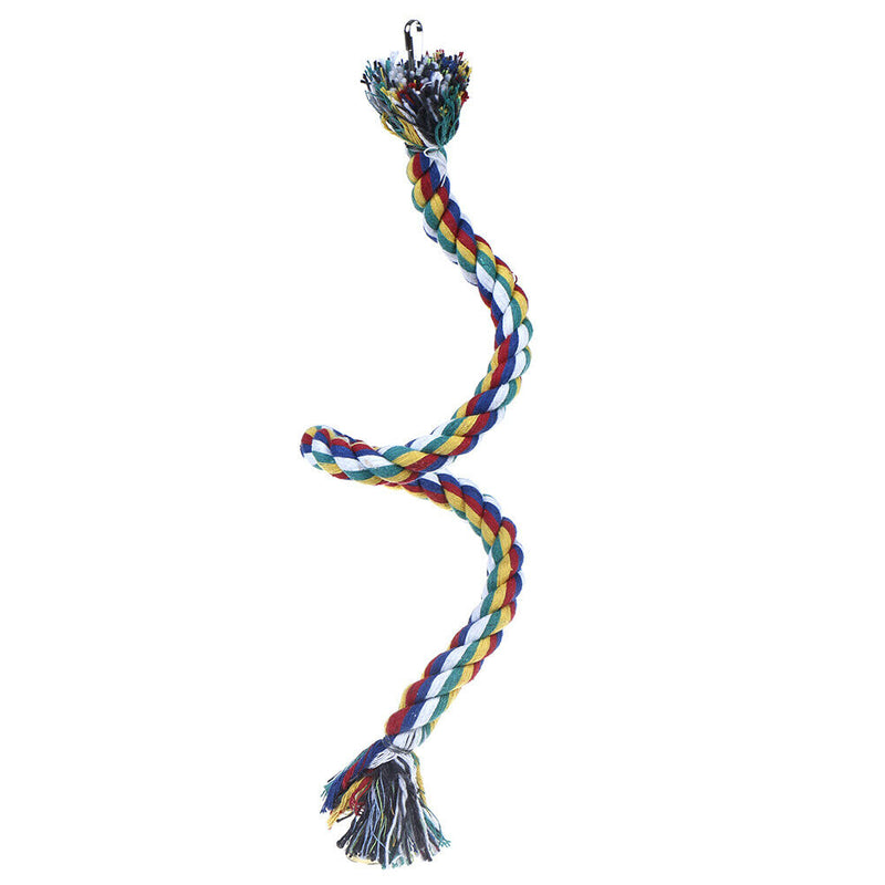 Parrot Rope Braided Toys Pet Parrot Bird Chew Rope Perch Coil Bird Cage Tra C Gw