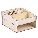 DIY Paint Ink Bottles Airbrush Brush Tools Stand Rack Wooden Organizer Holder