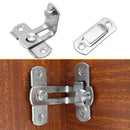 90 Degree Stainless Steel Sliding Door Lock Cabinet Latch Catch Clasp (A) A