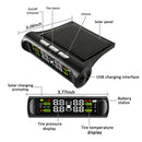 Solar Car Tire Pressure Monitoring System Gauge