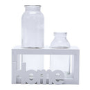 Nordic Test Tube Glass Vase Hydroponic Vase Wooden Frame Tabletop Vase For  F1O9