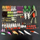 139PCS Fishing Lures Kit Set with Tackle Box Fishing Set Luya Bait L4Z8