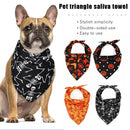4pcs Scarf Collar Pet Bandana Cotton Puppy Triangle Saliva Scarf Halloween Decor