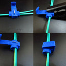 50Pcs Lock Wire Electrical Cable Connector Quick Splice Terminals Connect- OZ