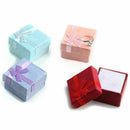 4pcs 4 x 4 cm High Quality Jewelry Organizer Box Rings Storage Box Small Gi U7P3