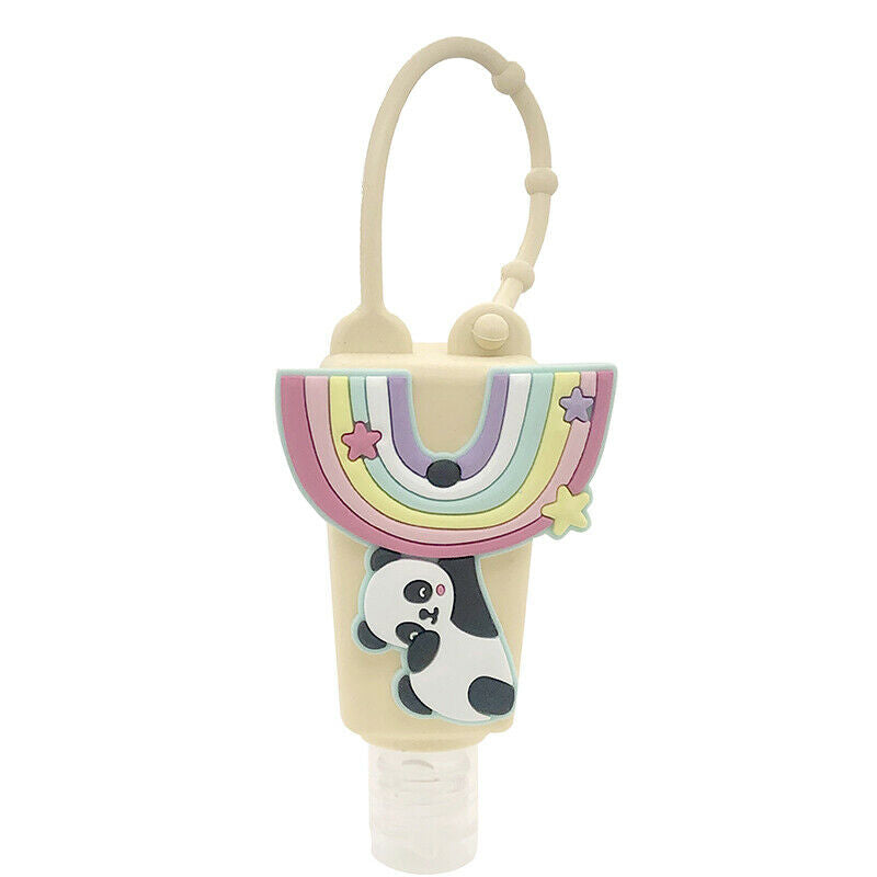 Panda Animal Silicone Lotion Pocketable Shower Holder With Empty Bottle 3 Gw