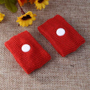2pcs Morning Sickness Wrist Bands Anti Motion Sickness Wristband (Red)